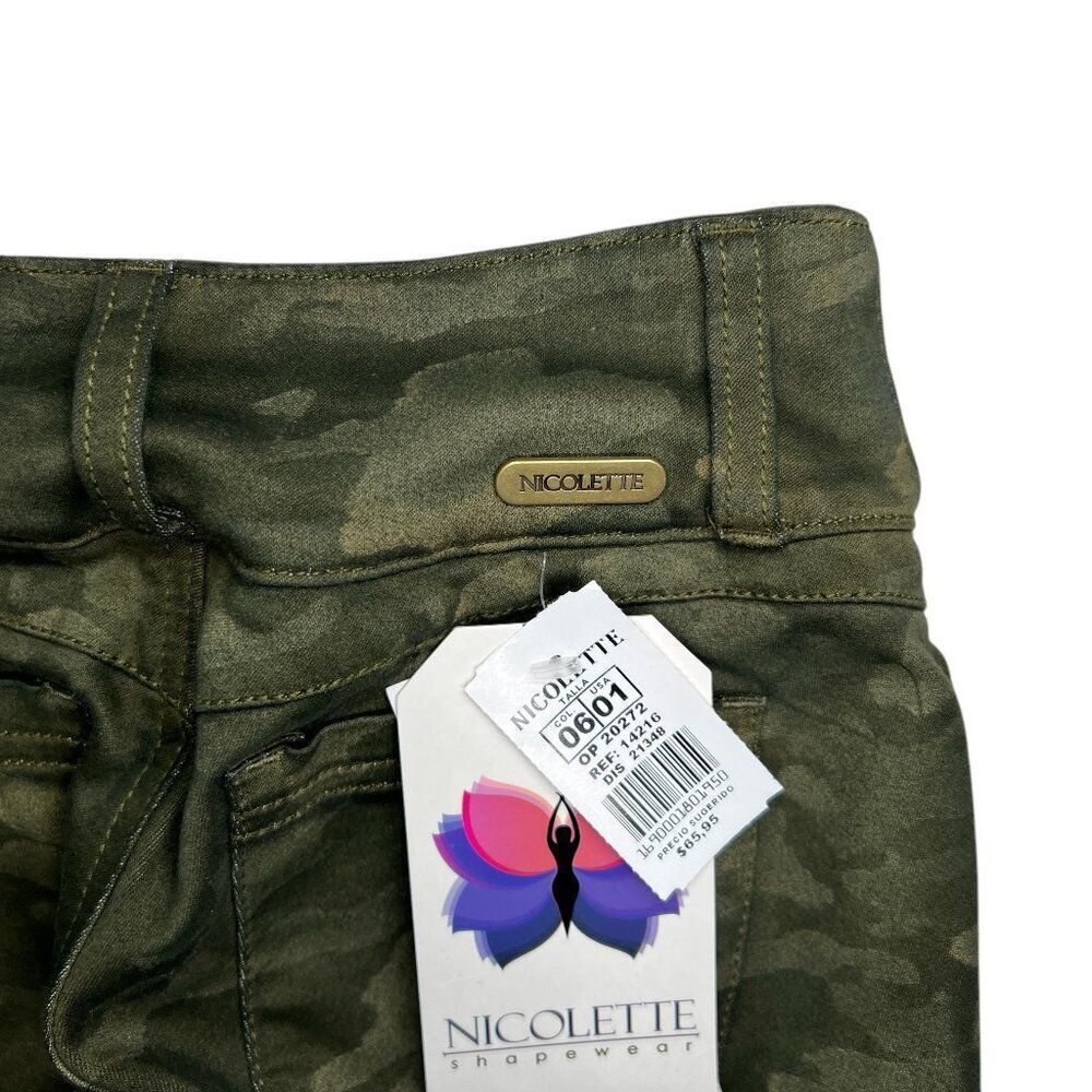 Nicolette Shapewear Women's Size 1 Soldier Girl Butt Lift Jean Bermuda Shorts - Picture 8 of 15